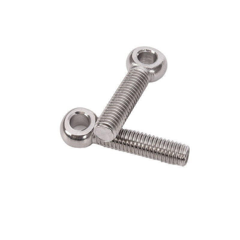 Revestimento cromado M2 M2.5 M3 M4 M5 M6 M8 M10 M12 M14 M16 M20 Parafusos balançadores de aço inoxidável com fio e acabamento