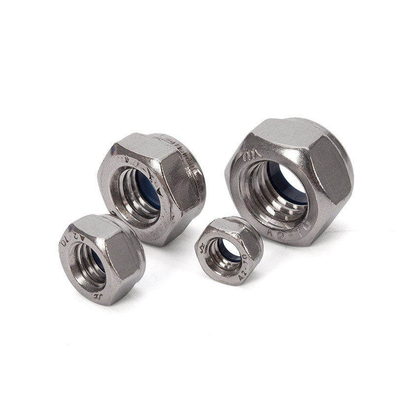Nozes de nailon M3 de bloqueio automático com material de aço carbono e sistema de medição métrico
