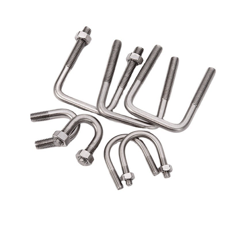 Bolto U de dobra redonda galvanizado para M3 M4 M5 M6 M8 M10 M12 M16 M20 em acabamento simples de acordo com o padrão JIS