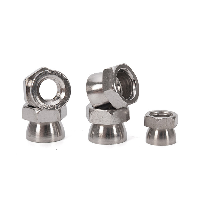 Sistema de medição métrico Torcer porcas hexagonais anti-roubo em 304 316 aço inoxidável para padrão DIN