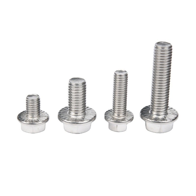 Bolinhos de carrinho de aço carbono de acabamento liso com flange hexadecimal e grau 8.8/10.9/12.9 padrão