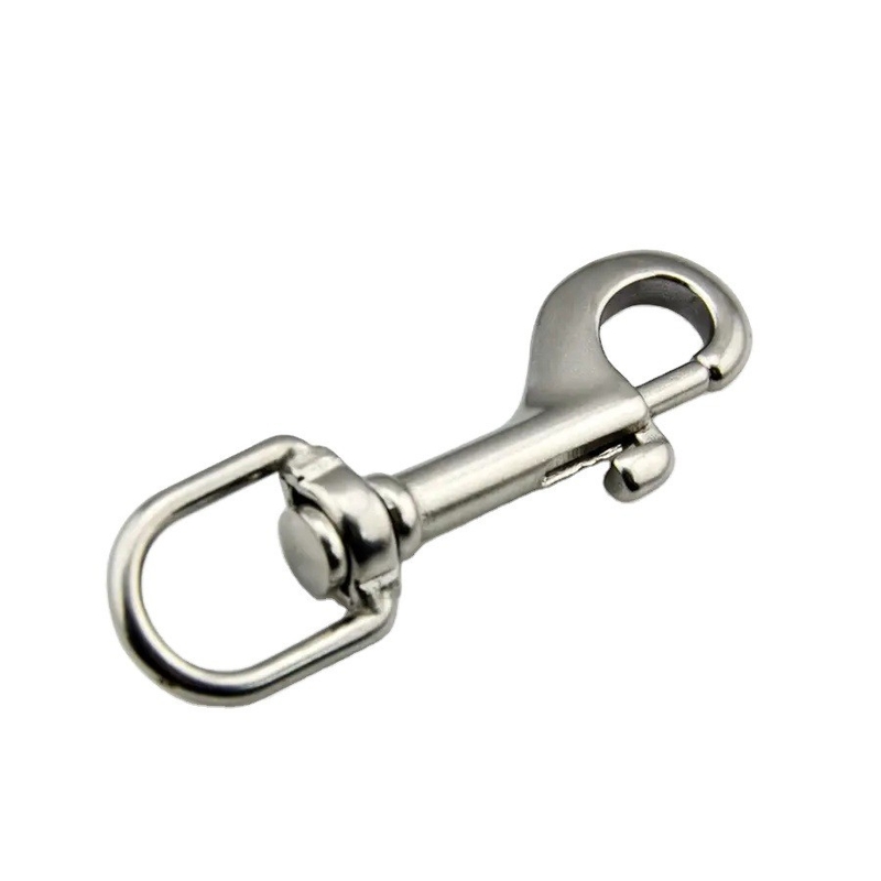 Tratamento eletrolítico Finish AISI 304 AISI 316 SS304 SS316 Double Eye Double Ends Swivel Snap Hook para a indústria automotiva