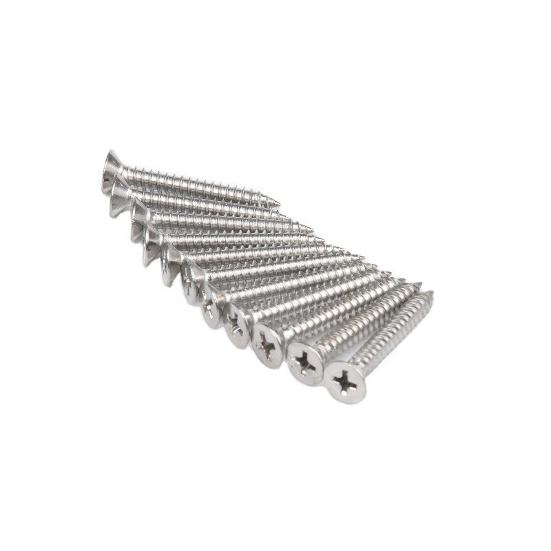Metric DIN 304 aço inoxidável Flat Head Screw Countersunk Head Machine Screws Phillips Tail Pointed Self-Tapping Screws