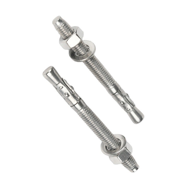 Passivação acabamento 304 aço inoxidável cunha de âncora parafusos de expansão métrica padrão DIN para soluções de manutenção de automóveis