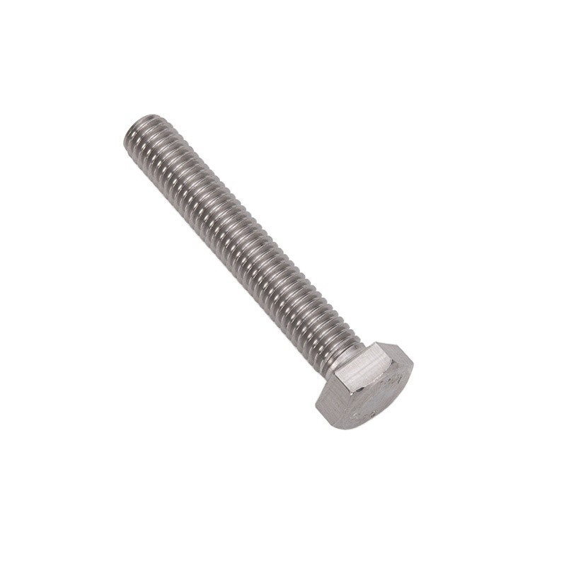Bolhas e porcas hexagonais de aço inoxidável revestido com zinco DIN933 para aplicações mecânicas m3 m4 m5 m6 m8 m10 m12 m14 m16 m20