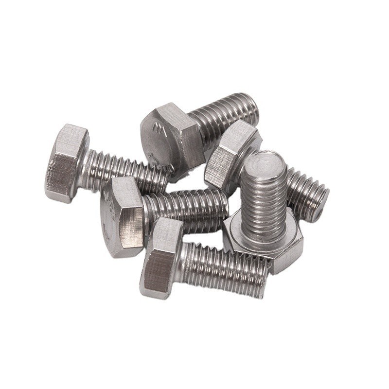 Parafusos e porcas hexagonais de aço inoxidável M6 M8 M10 M12 M14 M16 M20 com acabamento revestido de zinco HEX Head Style