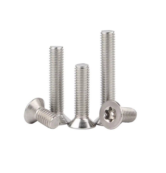 JIS padrão à prova de adulteração parafusos cabeça plana parafusos de segurança Torx Pin máquina parafusos anti roubo M3 M4 M5 M6 padrão métrico