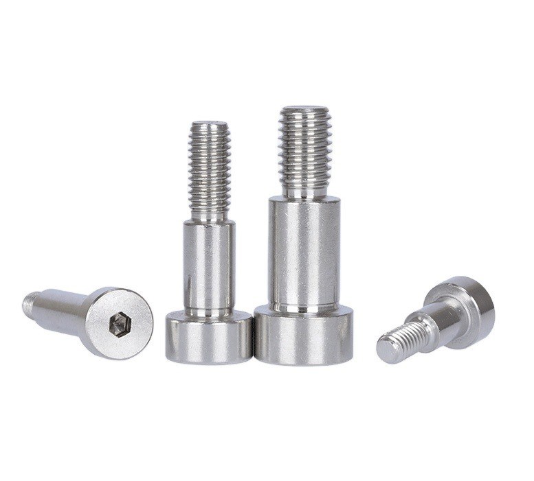 Dimensão personalizada Flat Head Style Parafusos de ombro SMSB6-15 com sistema de medição de polir INCH e aço inoxidável