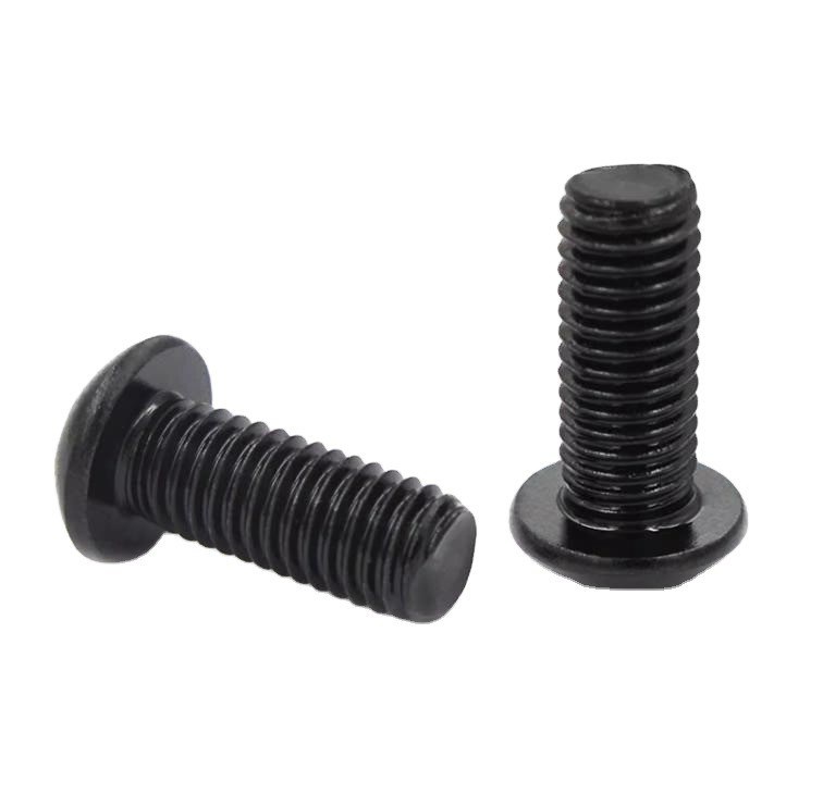 Aplicações Estruturais Black Finish Alloy Steel Button Head Hex Drive Screws 12.9 com Pan Head Design