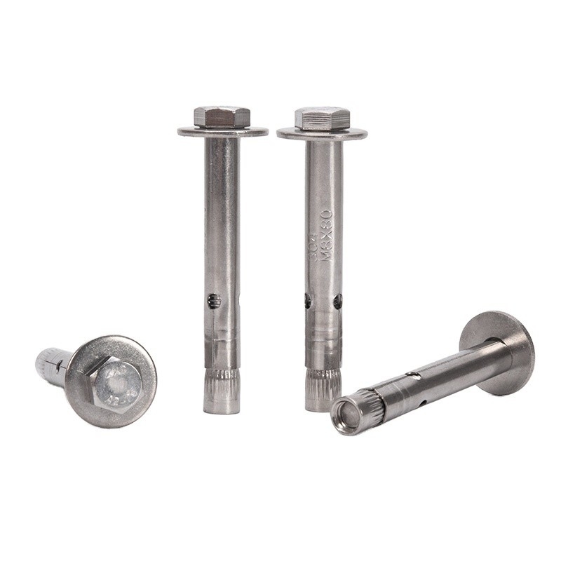 Aço inoxidável cabeça hexagonal de betão para ancoragem parafusos M6M8M10M12 Capacidade 700 azul diâmetro 5/16IN TiCN