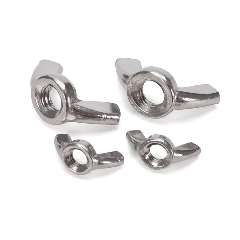 Aço inoxidável 304/316 Nozes de borboleta de asa com acabamento galvanizado Sistema de medição métrico padrão JIS Durável