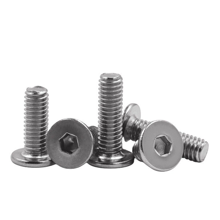 M3 M4 M5 M6 Ultra Thin Head Hex Socket Screw INCH Measurement System Adequado para várias utilizações industriais