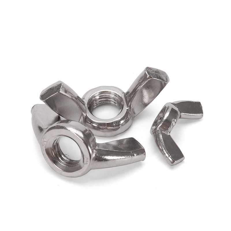 ISO padrão de óxido negro acabamento galvanizado nozes borboleta fundição de precisão de aço carbono aço inoxidável fechamento de asa de nozes para durável