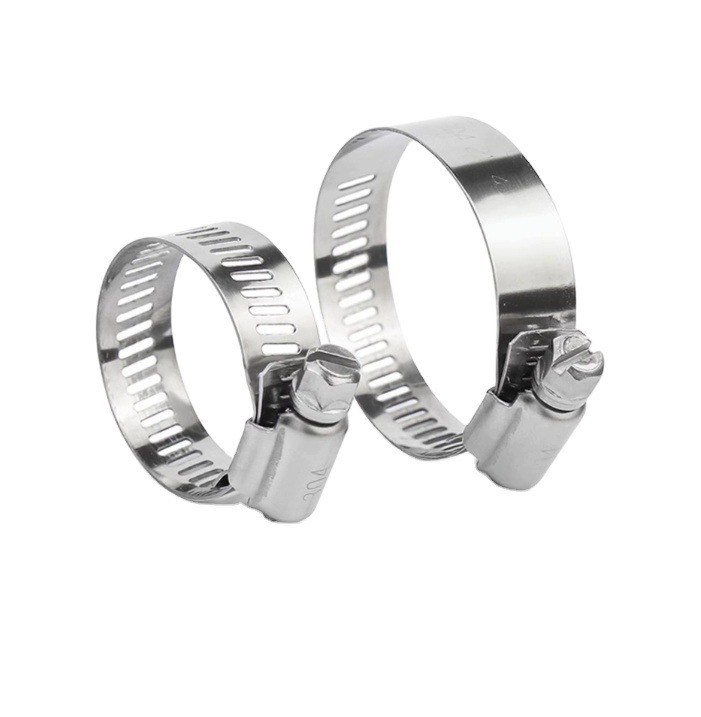 ANSI/ASME Standard Slotted Head Screw Hose Clamps para parafusos pesados do tipo alemão e customization ODM de aço inoxidável