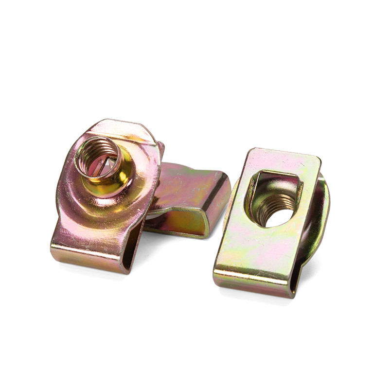 Ferro galvanizado U Nut Sprig M4 M5 M6 M8 M10 18-8 Ferro inoxidável Speed U Clip Nuts Retainer com acabamento de fosfato azul