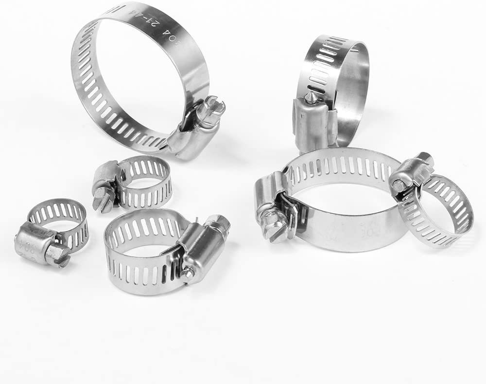 Clamps de trabalho pesado de acabamento de zinco para mangueiras e tubos firmes Amostra em estoque Design durável de aço inoxidável