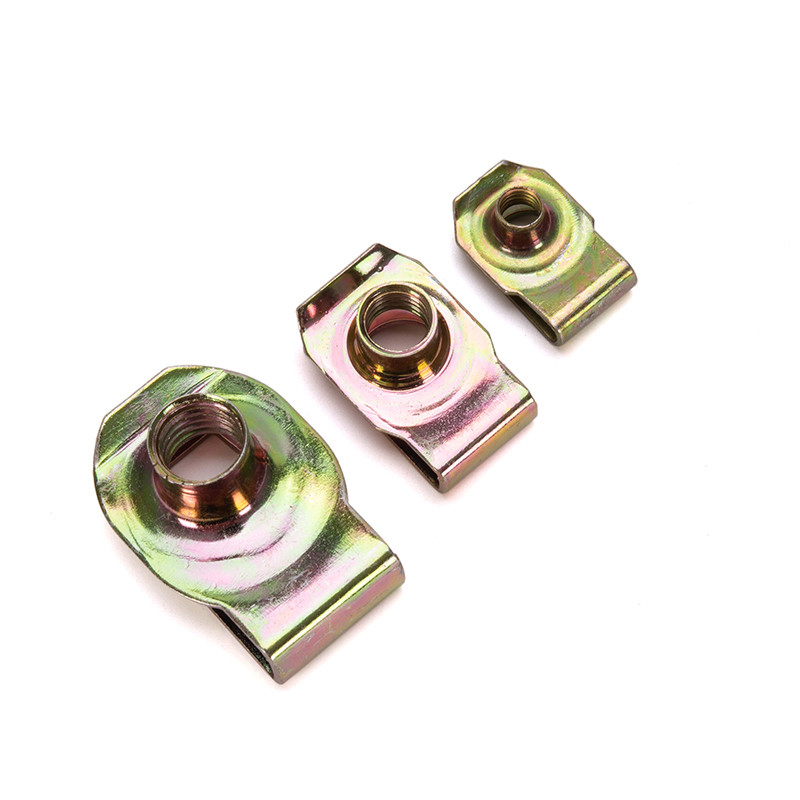 Hexagonal cabeça de aço inoxidável Primavera U-Nut Clip Nut Para M4-M10 fixação