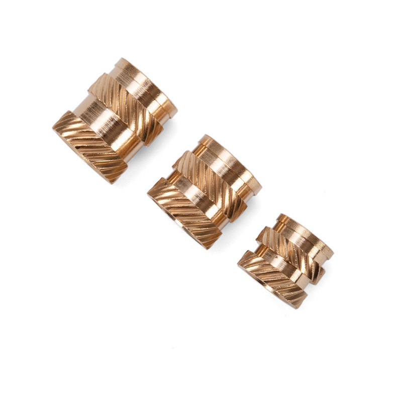 Turning CNC personalizado e moldagem por injeção M4 Knurling Brass Threaded Insert Thumb Nut com acabamento revestido de zinco-flakes