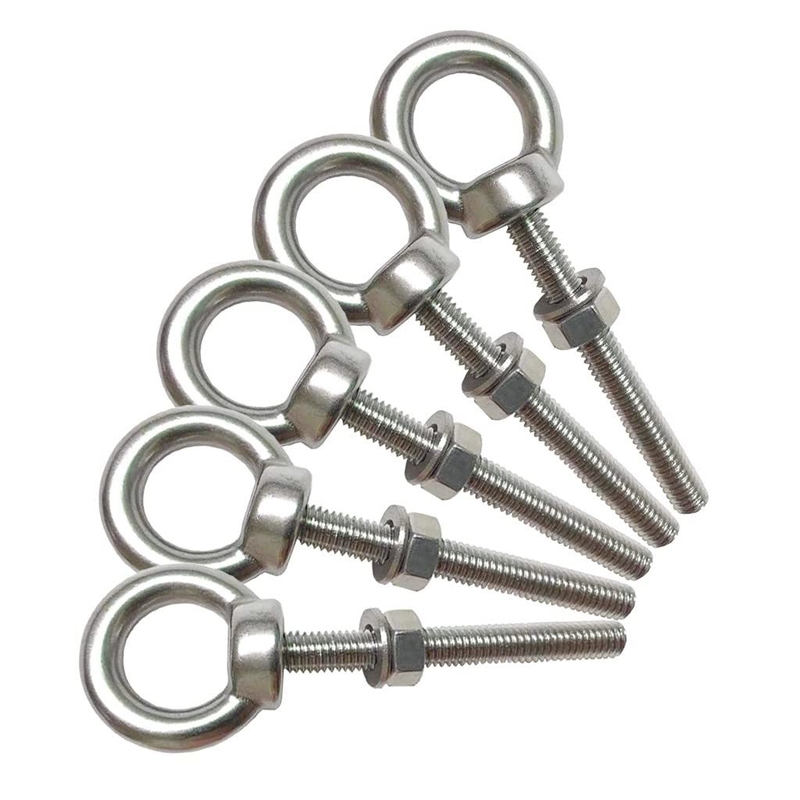 INCH Sistema de medição para parafusos de aço inoxidável M6 ombro 1/4&quot; x 2&quot; parafusos pesados para parafusos para elevação acabamento plano