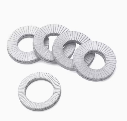 M14 Bolts Wedge Locking Washers 10pcs Manganese Steel Safety Washers com padrão ISO e resistência a vibrações