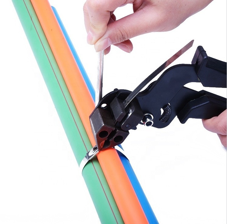 11.8 polegadas Branco 304 aço inoxidável Cable Ties Auto-bloqueio Metal Zip Ties para resistente à corrosão e seguro envoltório