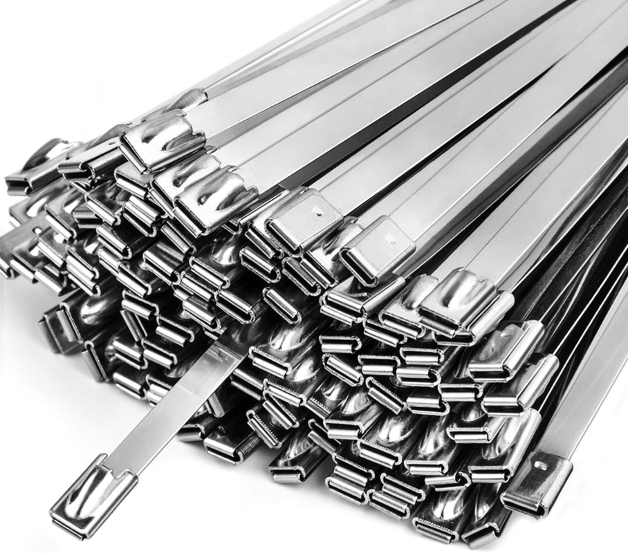 11.8 polegadas de comprimento 304 de aço inoxidável Cable Ties com acabamento de zinco e suporte personalizado Imperial Measurement System
