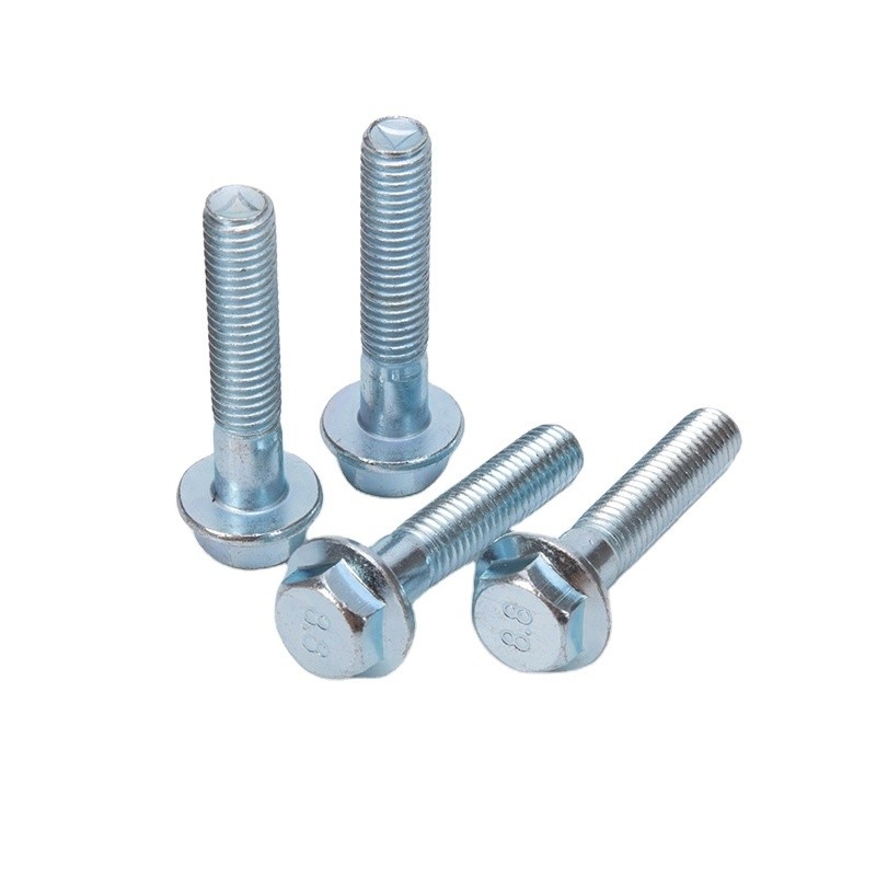 Aço carbono de alta qualidade A2-70 5/16 parafusos de cabeça hexadeca com flange totalmente roscados 5/16 &quot;-18 x 3/4&quot; grau 5 para requisitos do cliente