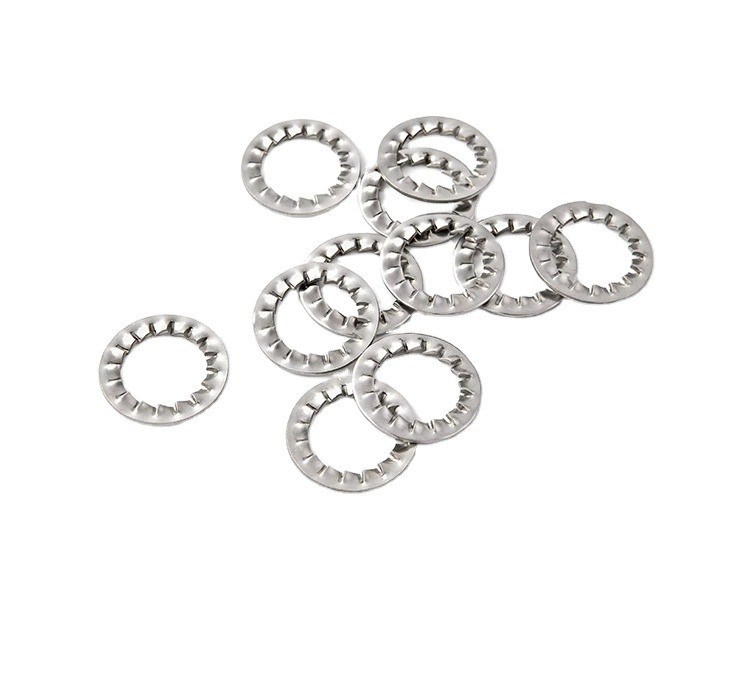 304 aço inoxidável DIN6797 M3 M4 M5 M6 M8 M10 Lavadora de bloqueio cônica serrilhada Funil de dente externo Lavadora de bloqueio em forma de serra