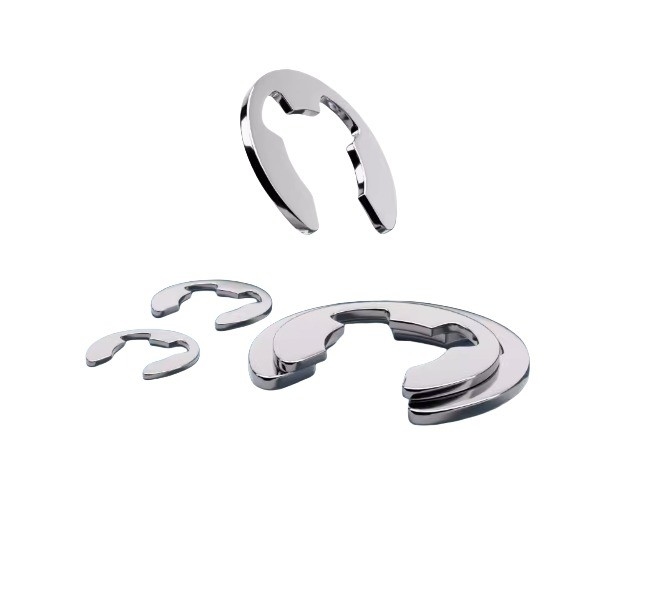 Atualize seu equipamento com anel de circunferência de tipo E de aço inoxidável 18-8 em tamanhos M3M4M5M6M8M10M12M14M16M240M18M20M22M24M27