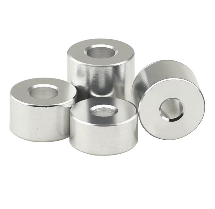 Métrico Long Sleeve Tubes Alumínio Aço Inoxidável Latão Espaçador Redondo M6 M8 M10 M12 Rolamento Spacers Washer DIN Standard
