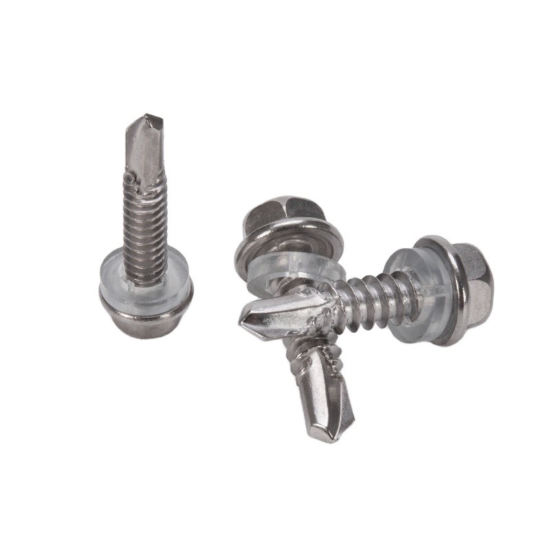 Metric HEX cabeça de aço inoxidável parafusos de telhado de auto-perfuração 4.2 4.8 5.5 6.3 para INCH sistema de medição em industrial