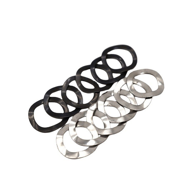 Aço inoxidável preto 301 Elastic Locking Wave Spring Washer for Split Style