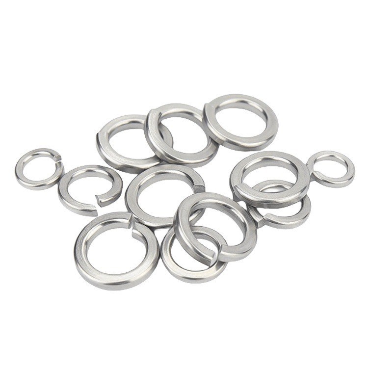 18-8 aço inoxidável M6 M8 M10 aço galvanizado B7 B7M óxido negro latão fechado lavadora de molas DIN127