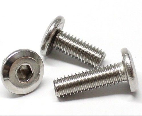 Botão de metal com ranhuras Philips Hex Head Chicago Black Oxide Binding Book Screw Homem Feminino