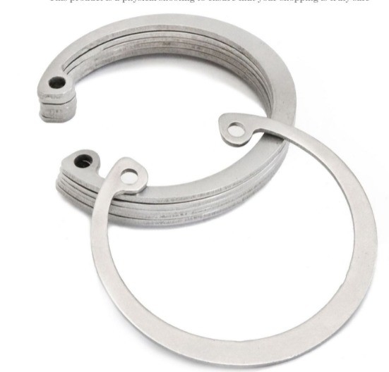 Circuito de aço inoxidável DIN 471 para M3M4M5M6M8M10M12M14M16M240M18M20M22M24M27 Material de bronze