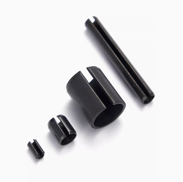 Pin de moagem de moagem de aço revestido de preto com ranhuras de rolos pesados com alta resistência à corrosão DIN1444