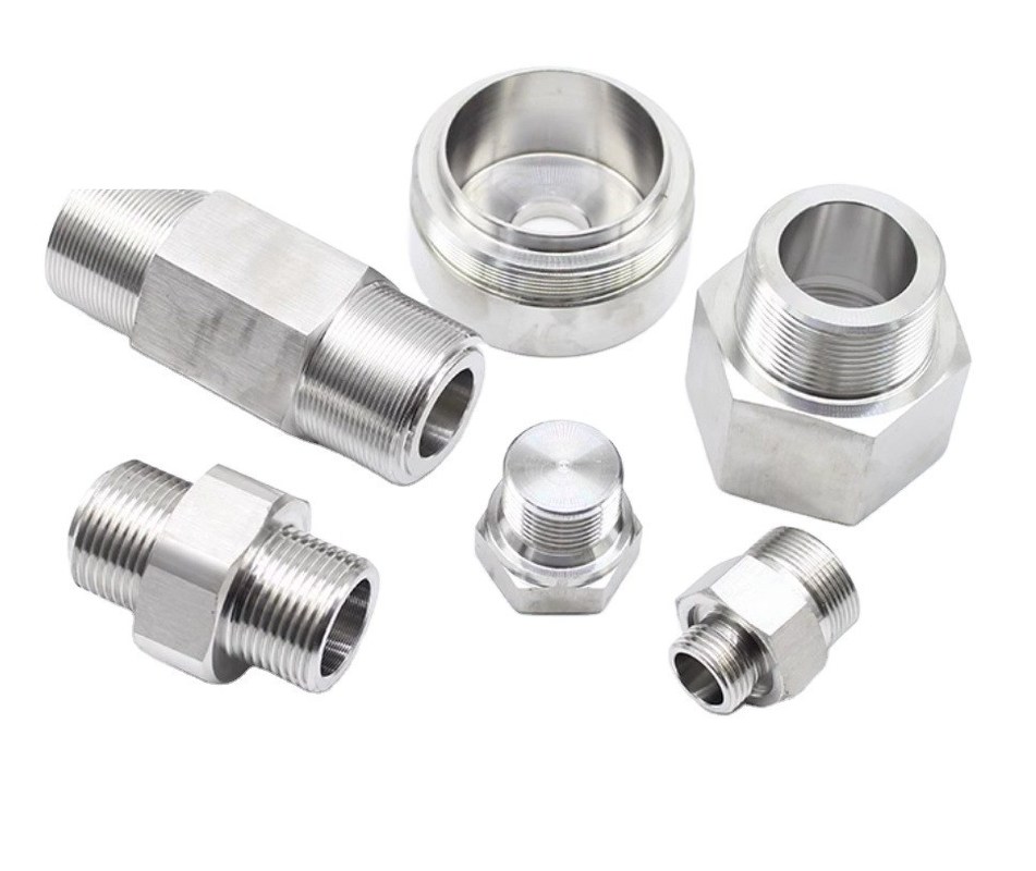 Processamento de metal CNC de alta precisão personalizado 5 eixos de aço inoxidável latão alumínio titânio peças de torneamento com suporte OEM em preto