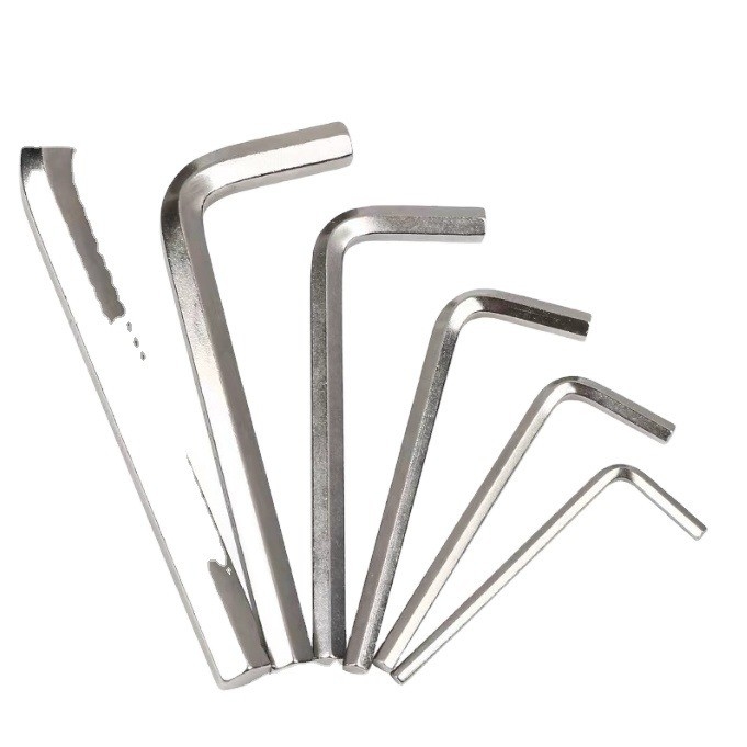 Chave hexadecromática de aço carbono de 3 mm, 4 mm, 5 mm, 6 mm, de qualidade industrial, chave Allen, capacidade de torque máximo de 2000 lb-ft.