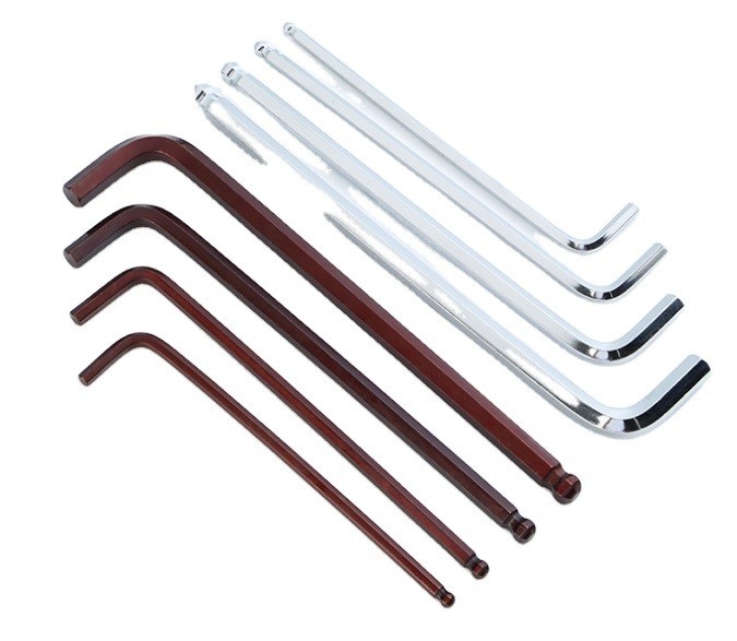 Chave Allen Hex Z e L de tipo 1.5mm 2mm 2.5mm 3mm 4mm 5mm 6mm 8mm 10mm para OBM Support Taily OEM Silver