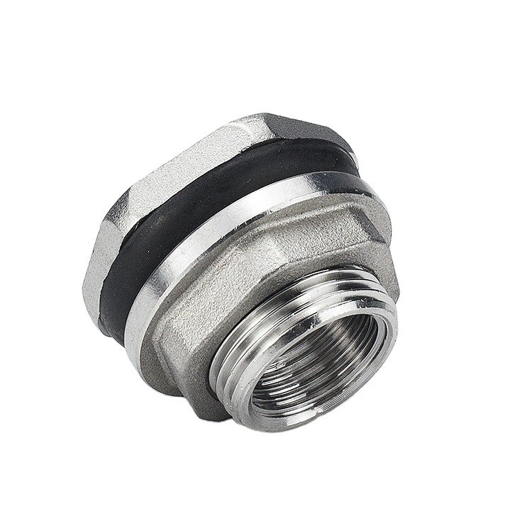 Conector de tanque de água de parede igual de aço inoxidável 1/2 &quot;para conexões de água de longa duração em aplicações industriais