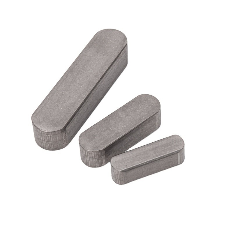 30mm35mm40mm50mm acabamento galvanizado Din6885 pin de aço inoxidável paralelo chave de eixo plano para equipamentos de embalagem