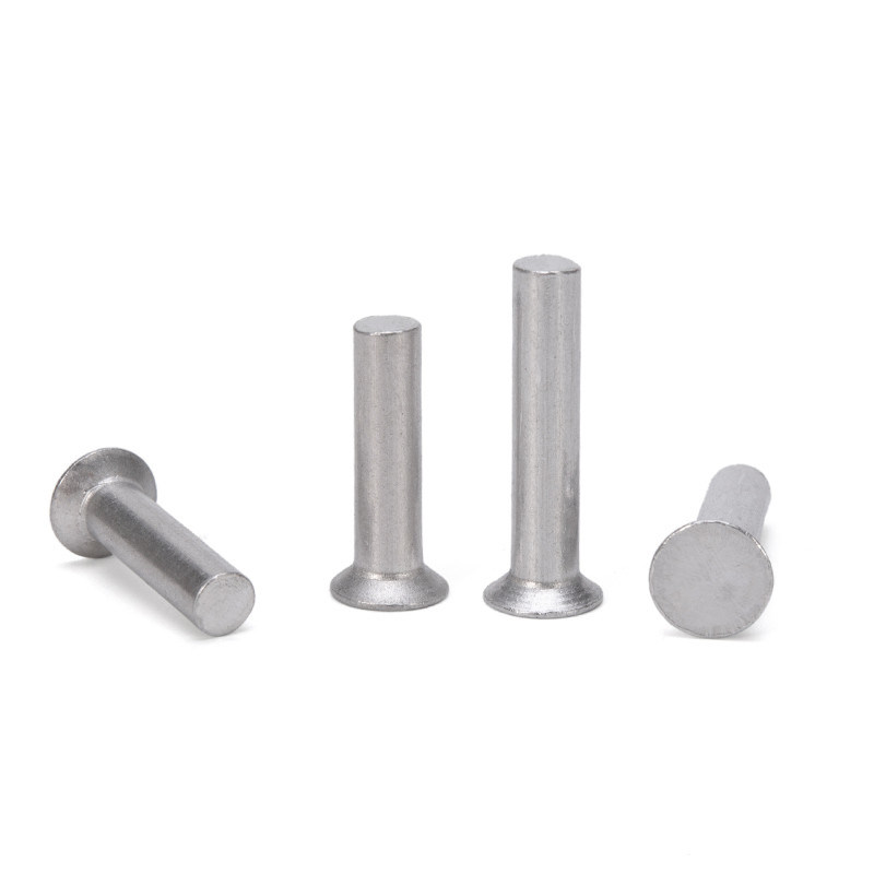 JIS Standard Alumínio Sólido Rivet Rod de diâmetro 2mm 3mm 4mm 5mm 6mm GB869 Flat Countersunk Head Punch Auto-plugging