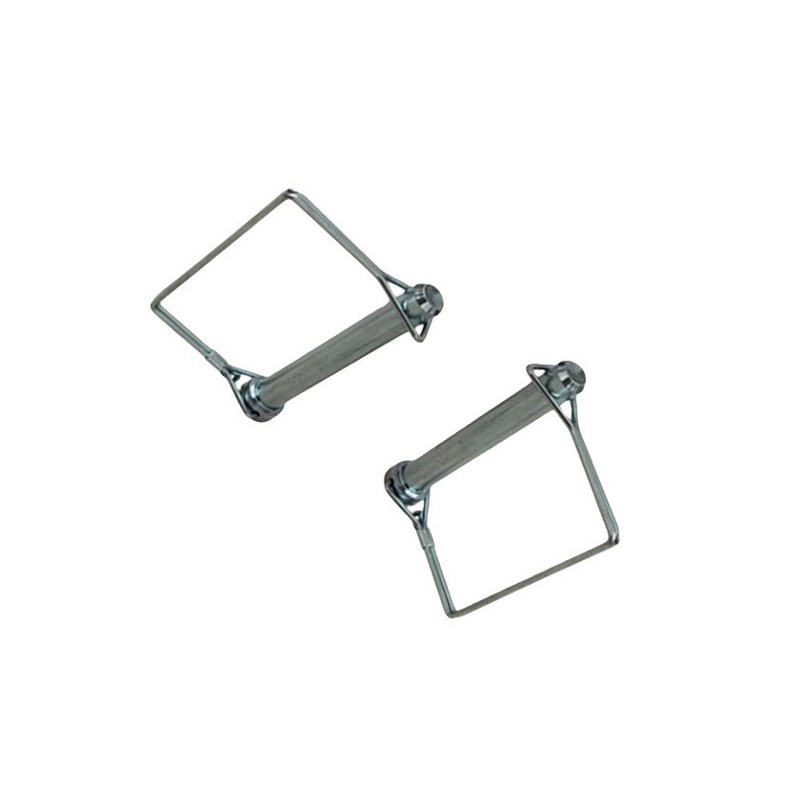 M6 Linch Pins de aço inoxidável com acabamento de óxido de nitreto de vapor de desenho de liberação rápida e bloqueio de barra de fio duplo