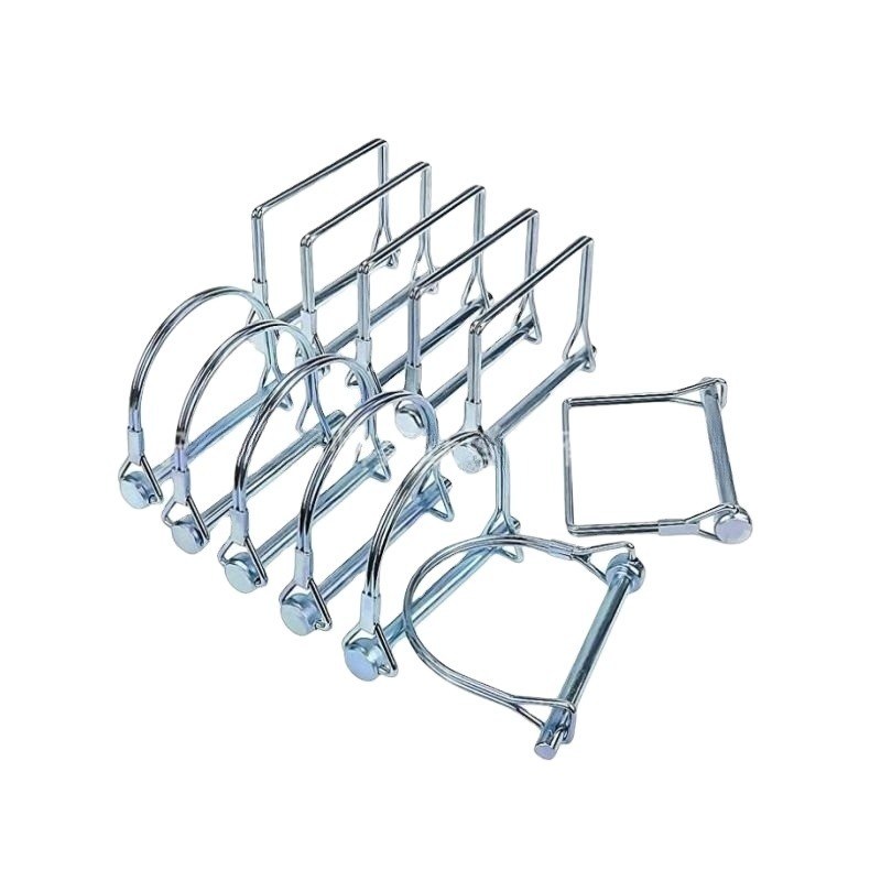 Pins de libertação rápida Pin de fechamento de fio pesado para reboques 1/4 &quot; Quadrado Tab Snapper Hitch Pin feito de aço inoxidável A2