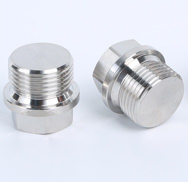 Tubos de descarga de óleo de aço inoxidável NPT Hex Socket Magnético Allen Head Plug com acabamento anodizado e revestimento de zinco