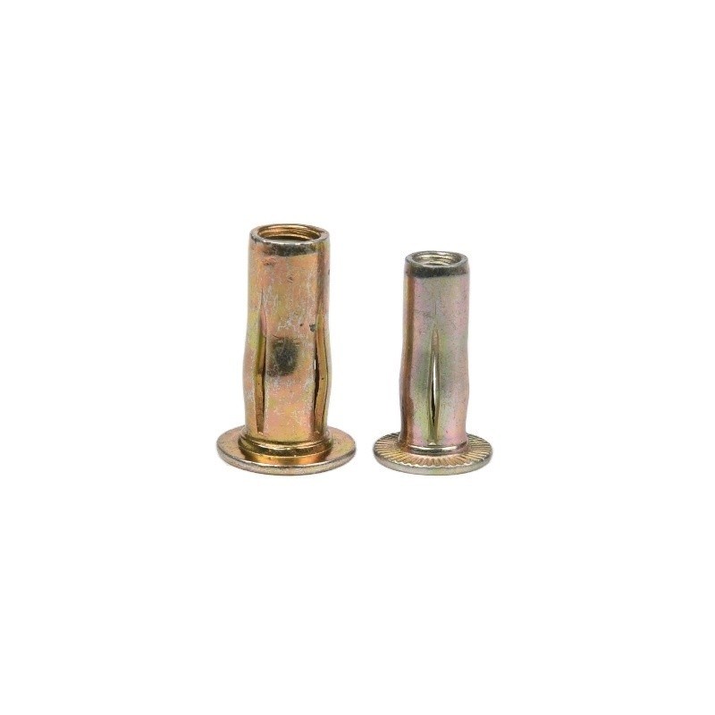 Rivets de móveis de alta densidade Rivets semi-tubulares revestidos com níquel de ferro sob medida para M2.5-M6.3 ISO Standard Bright Finish