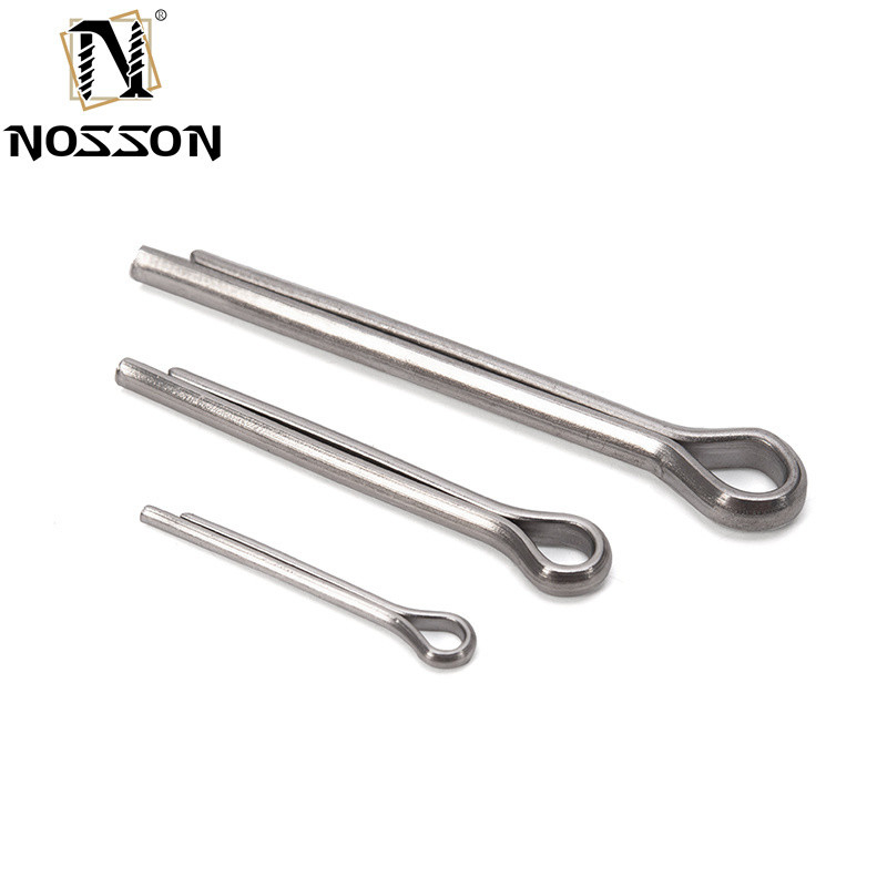 Pins de divisão de aço inoxidável de alta qualidade para bloqueio de pin de clevis padrão DIN94 Durável e forte