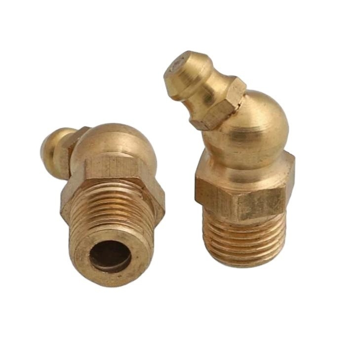 Reduzindo cabeça hexagonal Conexão feminina 90 graus lubrificante hidráulico adequado para lubrificação de gordura
