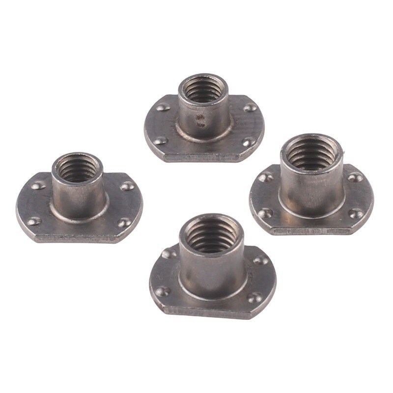 Nozes de solda de borda de tipo T cromadas para máquinas de soldagem de pontos de aço parafusos duráveis e fáceis de instalar comprimento 8mm-50mm