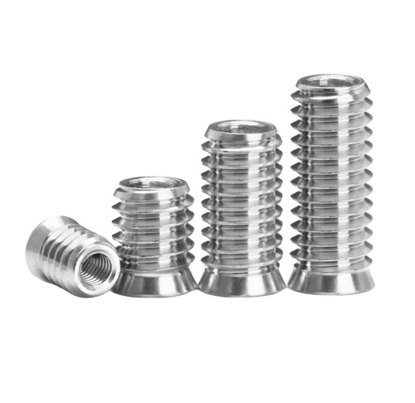 ISO padrão de aço inoxidável cromado A2-70 DIN7965 Hex Drive Nut de inserção de madeira para aplicações da indústria automotiva
